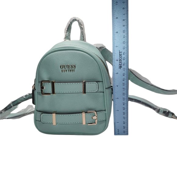 Guess NWT Jori Mini Backpack Blue/Turquoise/ Teal/Aqua - Picture 6 of 13